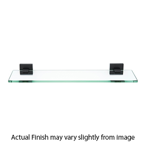 A8450-24 MB - Contemporary II - 24" Glass Shelf - Matte Black