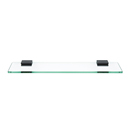 A8455-18 MB - Contemporary II - 18" Glass Shelf - Matte Black