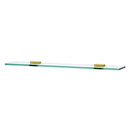A8455-18 PB/NL - Contemporary II - 18" Glass Shelf - Unlacquered Brass