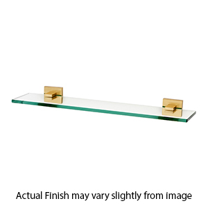 A8450-18 SB - Contemporary II - 18" Glass Shelf - Satin Brass