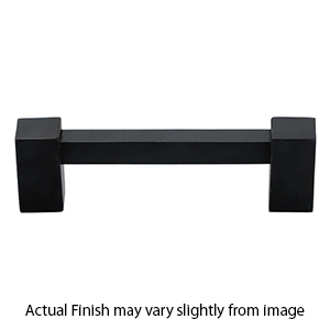 A718-4 MB - Contemporary II - 4" Square Cabinet Pull - Matte Black