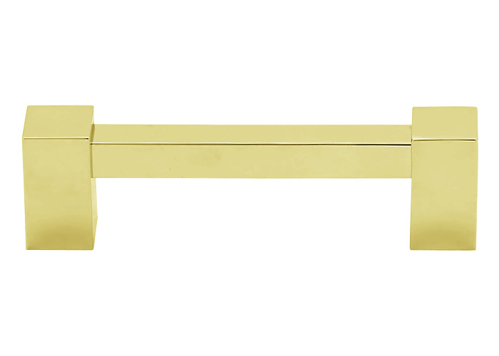 A718 4 Pb Nl 4 Square Cabinet Pull Unlacquered Brass