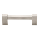 A718-3 SN - Contemporary II - 3" Square Cabinet Pull - Satin Nickel