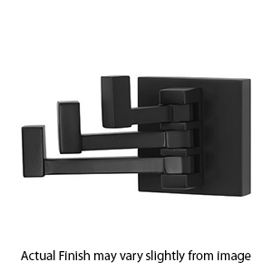 A8485 MB - Contemporary II - Swivel Robe Hook - Matte Black