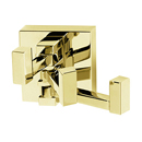 A8485 PB/NL - Contemporary II - Swivel Robe Hook - Unlacquered Brass