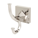 A8499 PN - Contemporary II - Double Robe Hook - Polished Nickel