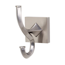 A8499 SN - Contemporary II - Double Robe Hook - Satin Nickel