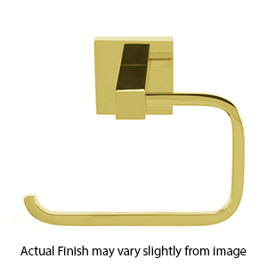 A8466 PB/NL - Contemporary II - Euro Tissue Holder - Unlacquered Brass