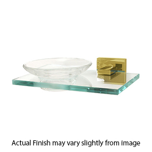 A8430 PB/NL - Contemporary II - Soap Dish & Holder - Unlacquered Brass