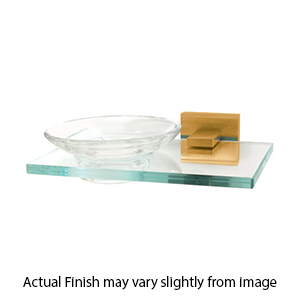 A8430 SB - Contemporary II - Soap Dish & Holder - Satin Brass