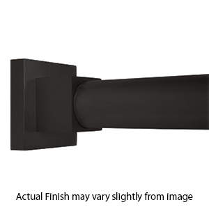 72" Shower Rod - Contemporary Square - Bronze
