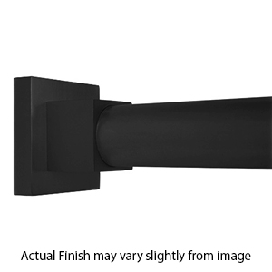 60" Shower Rod - Contemporary Square - Matte Black