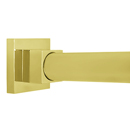 Contemporary Square - Shower Rod - Unlacquered Brass