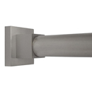 36" Shower Rod - Contemporary Square - Brushed/ Satin Nickel