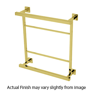 A8428-18 PB/NL - Contemporary II - 18" Hospitality Towel Rack - Unlacquered Brass