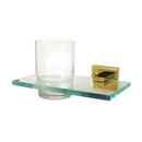 A8470 PB/NL - Contemporary II - Tumbler Holder - Unlacquered Brass