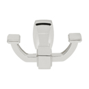 A6584 - Cube - Double Robe Hook - Polished Nickel