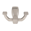 A6584 - Cube - Double Robe Hook - Satin Nickel