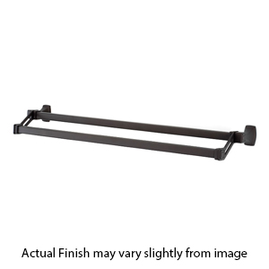 A6525-25 - Cube - 25" Double Towel Bar - Chocolate Bronze