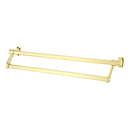 A6525-25 - Cube - 25" Double Towel Bar - Polished Brass