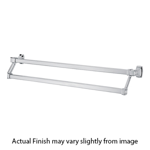A6525-31 - Cube - 31" Double Towel Bar - Polished Chrome