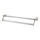 A6525-25 - Cube - 25" Double Towel Bar - Satin Nickel