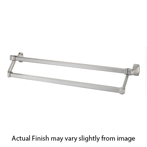 A6525-25 - Cube - 25" Double Towel Bar - Satin Nickel