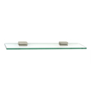 A6550-18 - Cube - 18" Glass Shelf - Satin Nickel