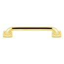 A6524/A0012 - Cube - 12" Grab Bar - Unlacquered Brass