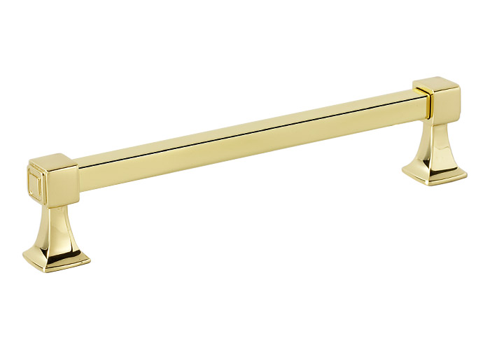 A985 6 Cube 6 Cabinet Pull Unlacquered Brass