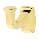 A6580 - Cube - Robe Hook - Unlacquered Brass