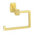 A6566 - Cube - Single Post Tissue Holder - Unlacquered Brass