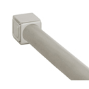 36" Shower Rod - Cube - Brushed/ Satin Nickel