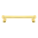 A6520-12 - Cube - 12" Towel Bar - Unlacquered Brass