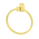 A6540 - Cube - Towel Ring - Unlacquered Brass