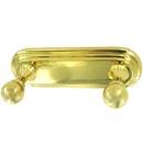 A9086 PB/NL - Embassy - Double Robe Hook - Unlacquered Brass