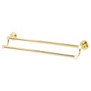 A9025-24 PB/NL - Embassy - 24" Double Towel Bar - Unlacquered Brass