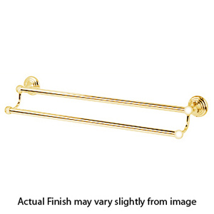 A9025-24 PB/NL - Embassy - 24" Double Towel Bar - Unlacquered Brass