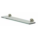 A9050-18 SN - Embassy - 18" Glass Shelf - Satin Nickel