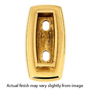 A8989 - Euro - Vertical Base Plate - Unlacquered Brass