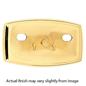 A8990 - Euro - Horizontal Base Plate - Unlacquered Brass