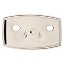 A8990 - Euro - Horizontal Base Plate - Polished Nickel