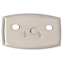 A8990 - Euro - Horizontal Base Plate - Satin Nickel
