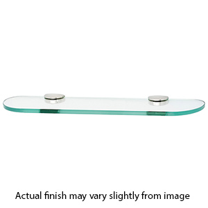 A8950-18 - Euro - 18" Glass Shelf - Polished Nickel