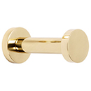 A8981 - Euro - 2.25" Robe Hook - Unlacquered Brass