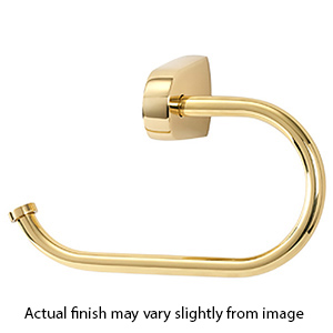 A8966 - Euro - Single Post Tissue Holder - Unlacquered Brass