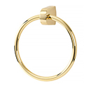 A8940 - Euro - Towel Ring - Unlacquered Brass