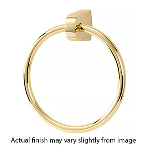 A8940 - Euro - Towel Ring - Unlacquered Brass