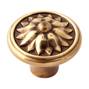 A1471 PA - Fiore - 1.25" Cabinet Knob - Polished Antique