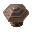 A1530 CHBRZ - Geometric - 1.25" Cabinet Knob - Chocolate Bronze